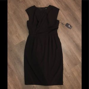 Adrianna Papell pleated side sheath dress